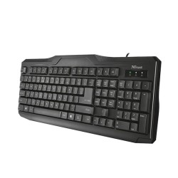 TRUST TECLADO RESISTENTE A DERRAMAMENTO MODEL - 20624-02 PRETO TRUST TECLADO RESISTENTE A DERRAMAMENTO MODEL - 20624-02 PRETO